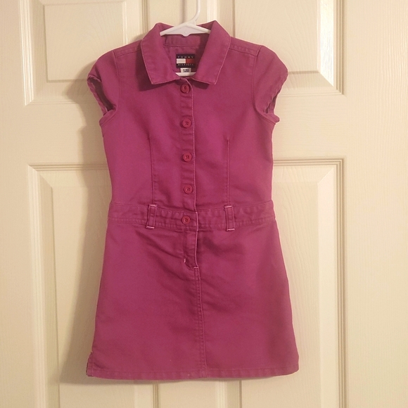 Tommy Hilfiger- Pink Jean Dress - Picture 1 of 6